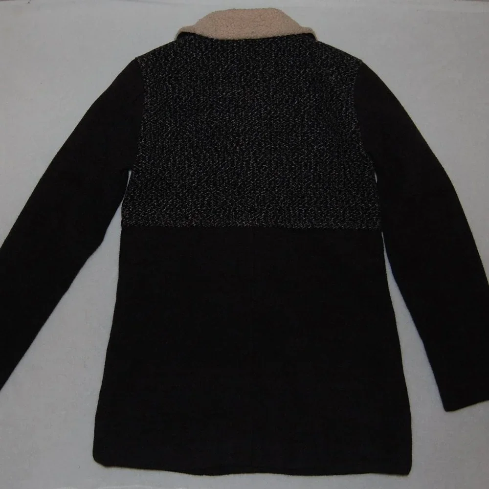 Cherokee Girls L (Bust:34"), Winter Coat with Off Center Zip Closure, Dark Gray - Picture 11 of 12